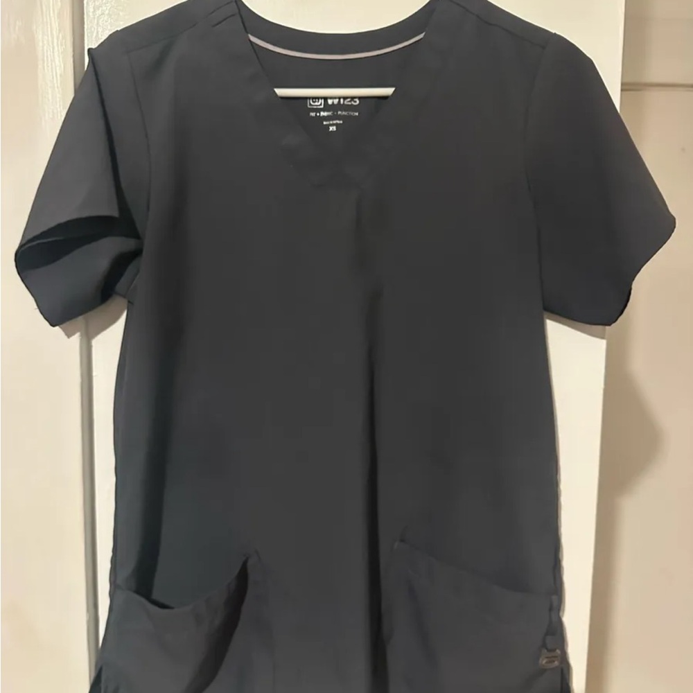Grey's Anatomy Charcoal Short Sleeve Scrub Top